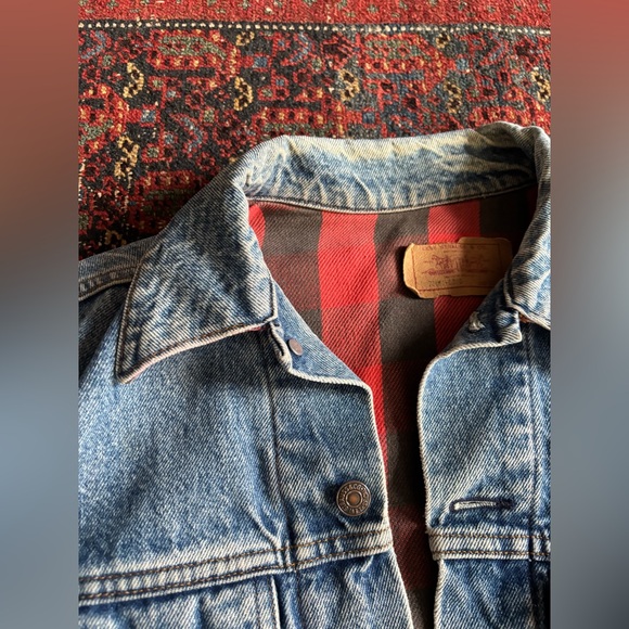 Vintage Levi’s Trucker Jacket Flannel Lined Made in USA 42R - Picture 6 of 8